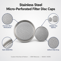 Disque à bride micro-perforé sur mesure OEM en acier inoxydable SS304 316 pour grille de haut-parleur audio industriel