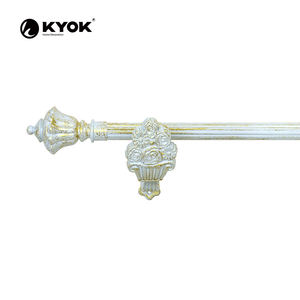 KYOK Factory Barra <span class=keywords><strong>de</strong></span> cortina <span class=keywords><strong>de</strong></span> color dorado retro <span class=keywords><strong>de</strong></span> 28mm y pista para el hogar o el hotel Excelente <span class=keywords><strong>valor</strong></span> - Product Image 3