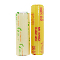 Film alimentaire en PVC transparent de qualité supérieure, 30-45 cm, rouleau jumbo, fabricant de film d'emballage alimentaire