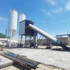 HZS25 25M3นิ่งขนาดเล็กโรงผสมคอนกรีตสายการผลิตอัตโนมัติปั๊มมอเตอร์หลักเครื่องยนต์รวมอยู่ด้วย - Product Image 4