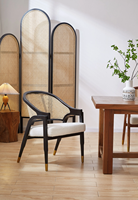 Chaise en bois massif avec coussin moelleux, nouvelle arrivée JP, pour la maison, l'hôtel, la cuisine, la salle à manger, le restaurant