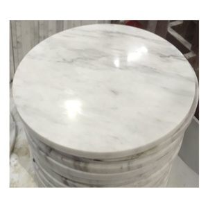 BOTON STONE Polished Natural Stone Furniture Guangxi White Marble Kitchen Countertop <strong>Round</strong> <strong>Table</strong> <strong>Top</strong> - Product Image 2