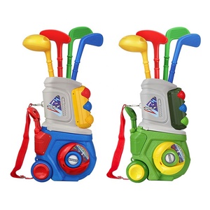 Nouvel ensemble de golf portable 2026 avec chariot de golf, clubs, balles, drapeaux et accessoires pour enfants, idéal pour les jeux sportifs en intérieur et en extérieur - Product Image 1