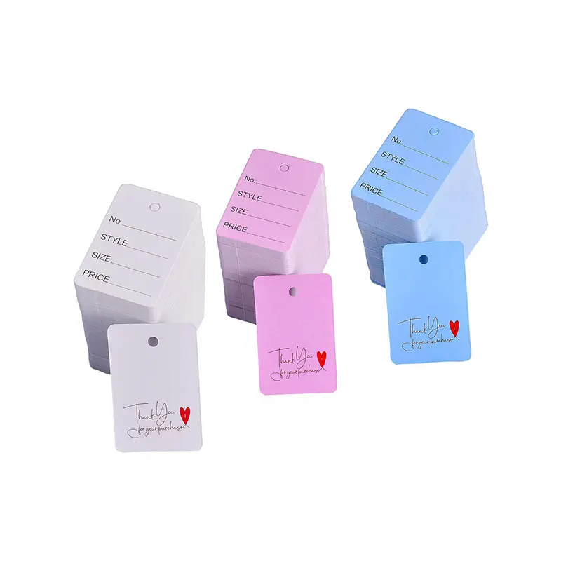 Multicolored Double Sided Price Paper Tags Store Coupon Tags Small Label Hang Tags for Marking Jewelry Clothing Price