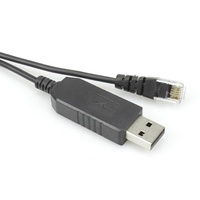 Personalizable CH340 FTDI RS232 5V macho a RJ11 RJ12 6P6C Cable Serial 28AWG Cobre libre de oxígeno PVC TPE trenzado