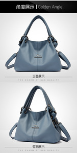 Sacs à main de luxe pour femmes, grande capacité, sacs à main en cuir PU souple, sacs à main vintage pour femmes, sacs à bandoulière - Product Image 4