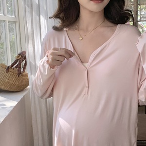 <span class=keywords><strong>Pijamas</strong></span> de Algodón al por Mayor/OEM para Mujeres Embarazadas, Período de <span class=keywords><strong>Lactancia</strong></span>, Parto, Ropa de Maternidad para Primavera <span class=keywords><strong>y</strong></span> Verano - Product Image 3