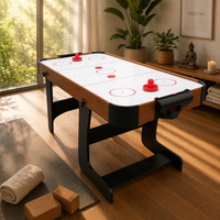 Table de hockey sur air en MDF pour deux joueurs, jeu de hockey sur glace électrique, équipement de loisirs pliable pour enfants, utilisation commerciale