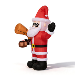 Christmas Inflatable Sunglasses <b>Horn</b> Santa Claus Courtyard Outdoor Decoration Festive Atmosphere Ornaments - Product Image 5