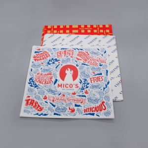 Custom Logo Printed Greaseproof Fluorescent Free <b>Non</b> <b>Stick</b> Food Wrapping 40g Baking Paper Greaseproof Paper - Product Image 2