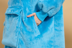 Sweat-shirt à capuche pour adulte, couverture d'hiver, polaire Sherpa, Ultra peluche, confortable, surdimensionné - Product Image 4