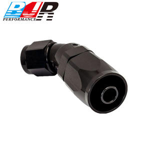 BJR Performance <span class=keywords><strong>Parts</strong></span> - Conectores Giratorios de Aluminio para Motor Deportivo, 45 Grados, AN6 AN8 AN10, de Una Pieza, Flujo Completo, para Autos Modificados - Product Image 3