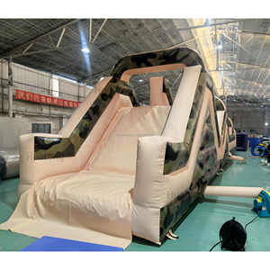 Kommerzieller Neuer Aufblasbarer Hindernisparcours mit Kletterwand und Bunten Elementen zur Miete - Product Image 5