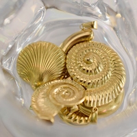 MECYLIFE Pendentif Breloque Coquillage et Soleil en Acier Inoxydable de Haute Qualité pour Bijoux DIY Thème Océan Estival