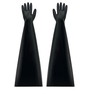 Accessorio per guanti di sicurezza resistente ai prodotti chimici con flangia in gomma butilica da 10 pollici - Product Image 1