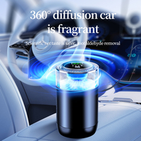 Diffuseur d'arômes intelligent pour voiture, rechargeable, avec fonction de détection sonore, lampe RGB et effet de brume pour l'intérieur automobile