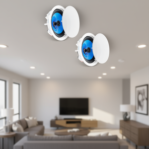 Altavoces de Techo Empotrados de 8 Pulgadas y 50 Vatios, Impedancia de 8 Ohmios, Sensibilidad de 89dB, para Sala de Estar, Dormitorio y Hogar - Product Image 2