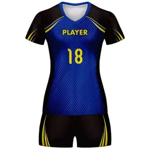 2024 Latest Fashionable Volleyball Uniform Cheap Online Custom Design Sublimation Team Volleyball Jerseys
