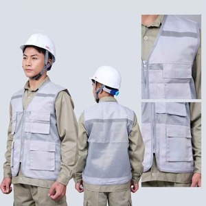 Uniforme de construction Vêtements réfléchissants de travail Gilet de sécurité réfléchissant haute visibilité pour la sécurité routière avec logo - Product Image 4