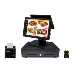 15.6-inch màn hình kép POS thiết bị đầu cuối Hợp kim nhôm chủ và bìa sau cho tiền mặt đăng ký sử dụng - Product Image 4