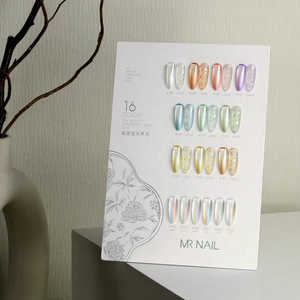 ชุดเจลทาเล็บ <span class=keywords><strong>MRNAIL</strong></span> 16 สี หลากสีสัน รุ่น Pat Pat ปี 2026 คุณภาพสูง ติดทนนาน ปลอดสารพิษ เจลยูวี สำหรับร้านทำเล็บ ขายส่ง - Product Image 1