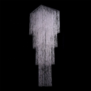 Wedding Party trang trí 4 tầng lớn Đèn chùm pha lê vuông Đèn bóng râm - Product Image 3