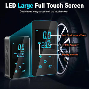 Wholesale Full Screen Display Tire Newest 150PSI Rechargeable Air Compressor <b>12V</b> Cable <b>USB</b> Charging Line Auto Stop Mini - Product Image 3