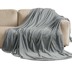 Couverture en polaire pour lit Queen, gris polaire, taille Queen, super douce, en flanelle grise, couverture moelleuse et confortable pour toutes les saisons, noire - Product Image 4