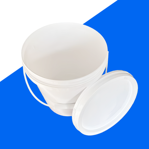 Cubos de Plástico Redondos <span class=keywords><strong>Yusu</strong></span> de Grado Alimenticio al por Mayor, 20L, con Tapa y Asa, Duraderos, Ecológicos, Reciclables, para Agua, Pintura, Fertilizante - Product Image 4