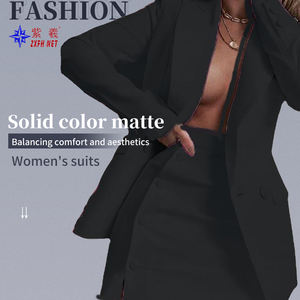 Ropa de trabajo de oficina de alta calidad para mujer, traje de dos piezas, <span class=keywords><strong>falda</strong></span>, ropa de seguridad - Product Image 2