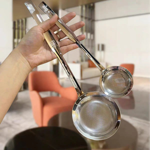 Cuchara coladora de aceite de acero inoxidable 304, filtro de cocina de tamaño pequeño y grande para filtrar aceite de cocina - Product Image 1