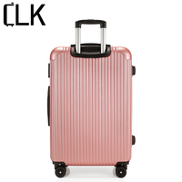 Valise de luxe moderne en ABS rigide marron, ensemble de 3 valises 3-en-1 avec serrure saillante, trolley à 4 roues pivotantes unisexe à roulettes silencieuses