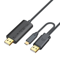 Câble de transfert de fichiers USB Type-C 20 pour échange de données PC, partage clavier-souris, conducteur en cuivre, modèle YY-Ot005, multiplateforme