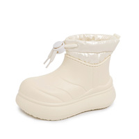 XH8801 bottines imperméables extérieures hiver en peluche semelle épaisse antidérapante grosses bottes chaussures en coton pour femmes