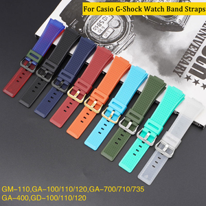 สายนาฬิกายางหลากสีสำหรับคาสิโอ <span class=keywords><strong>GM</strong></span>-110/GA-100/GA-110/GD-100/GD-110/GAW-100G/GAL-100/LX8900/GW8900 - Product Image 2