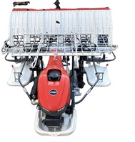 Transplanteuse de riz électrique à 4 rangs, type marche automatique, haute performance, démarrage électrique, avec une grande productivité