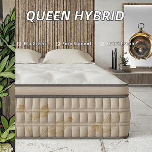 Colchón de Espuma de 12 Pulgadas Tamaño Queen, con Muelles Ensacados Individualmente, Firmeza Media - Diseño Moderno para Dormitorio y Muebles para el Hogar - Product Image 2