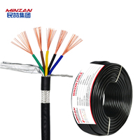 5 Flexibles CU/PVC RVVP Mehradriges abgeschirmtes Kabel Elektrisch abgeschirmtes Kabel CCC CE-Standard verzinntes Kupfer-Elektrokabel