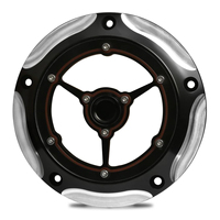 Couvre-derby 5 trous en CNC usiné pour transmission primaire Harley Big Twin Dyna Low Rider Road King Softail 1999-2015