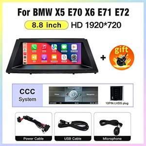 วิทยุติดรถยนต์ระบบแอนดรอยด์ STWEI ขนาด 8.8 นิ้ว สำหรับรถยนต์ BMW X5 E70 X6 E71 E72 ปี 2007-2009 รองรับระบบ CCC Wireless CarPlay GPS หน่วยความจำ 6+64GB - Product Image 3