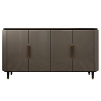Meuble de rangement latéral en bois moderne et simple de luxe avec des caractéristiques réglables, multifonctionnel pour le salon