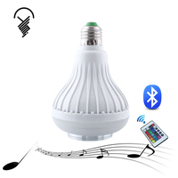Haut-parleur multicolore RGB E27 Télécommande 10W Led Music Bulb Light