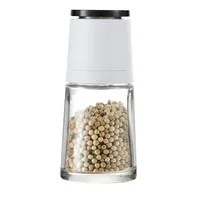 Bouteille de rangement pour épices en verre réglable de 120 ml, bouchon à vis mat avec impression sérigraphique, design traditionnel, accessoires de cuisine