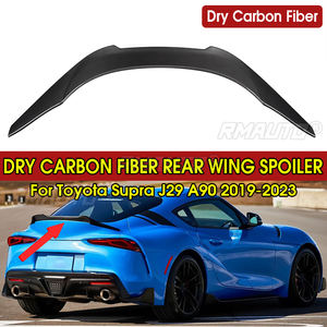 Aileron de coffre arrière en fibre de carbone sèche pour Toyota Supra A90 J29 2019-2023, décoration de spoiler de toit arrière - Product Image 1