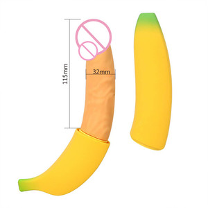 Vibromasseur réaliste en forme de <span class=keywords><strong>banane</strong></span>, stimulateur du point G, jouets sexuels pour femmes, jouet de masturbation féminine - Product Image 2