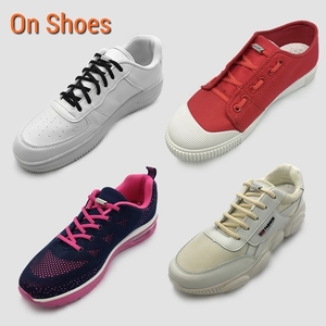 2023 mới đàn hồi không có Tie dây giày hình bán nguyệt dây giày cho trẻ em và người lớn Sneakers dây giày nhanh chóng lười biếng ren dây giày - Product Image 2