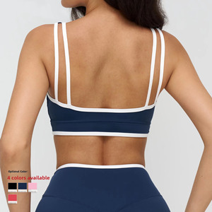 Reggiseno Sportivo da Donna Personalizzato Traspirante per Yoga, Scollo Quadrato, Colori a Blocchi, Supporto Leggero, Look Premium, Modello Cross-border, Vendita all'Ingrosso - Product Image 2
