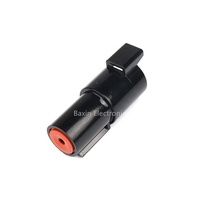 Conector Circular Deutch Serie DTHD de 1 Posición, Modelo DTHD06-1-8S/DTHD04-1-8P, Carcasa/Terminal para PCB Macho, Color Negro, Electrónico