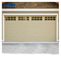 Porte de garage en verre sécurisé moderne personnalisée, système à rouleau électrique, panneaux transparents haute qualité et is