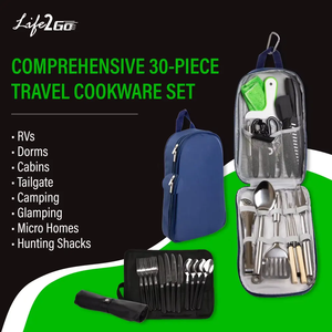 הרפתקה מוכנה מלאה מטבח חיצוני ערכת בישול קמפינג ניידת אולטימטיבית עם תיק נשיאה קומפקטי למטיילים - Product Image 4